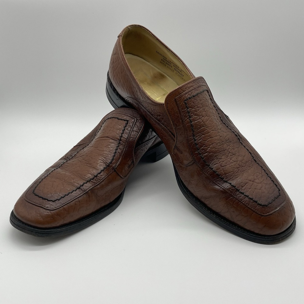 VTG Stuart McGuire Leather Dress Shoes Brown Men's Size 9 Ortho-Vent Spring Step